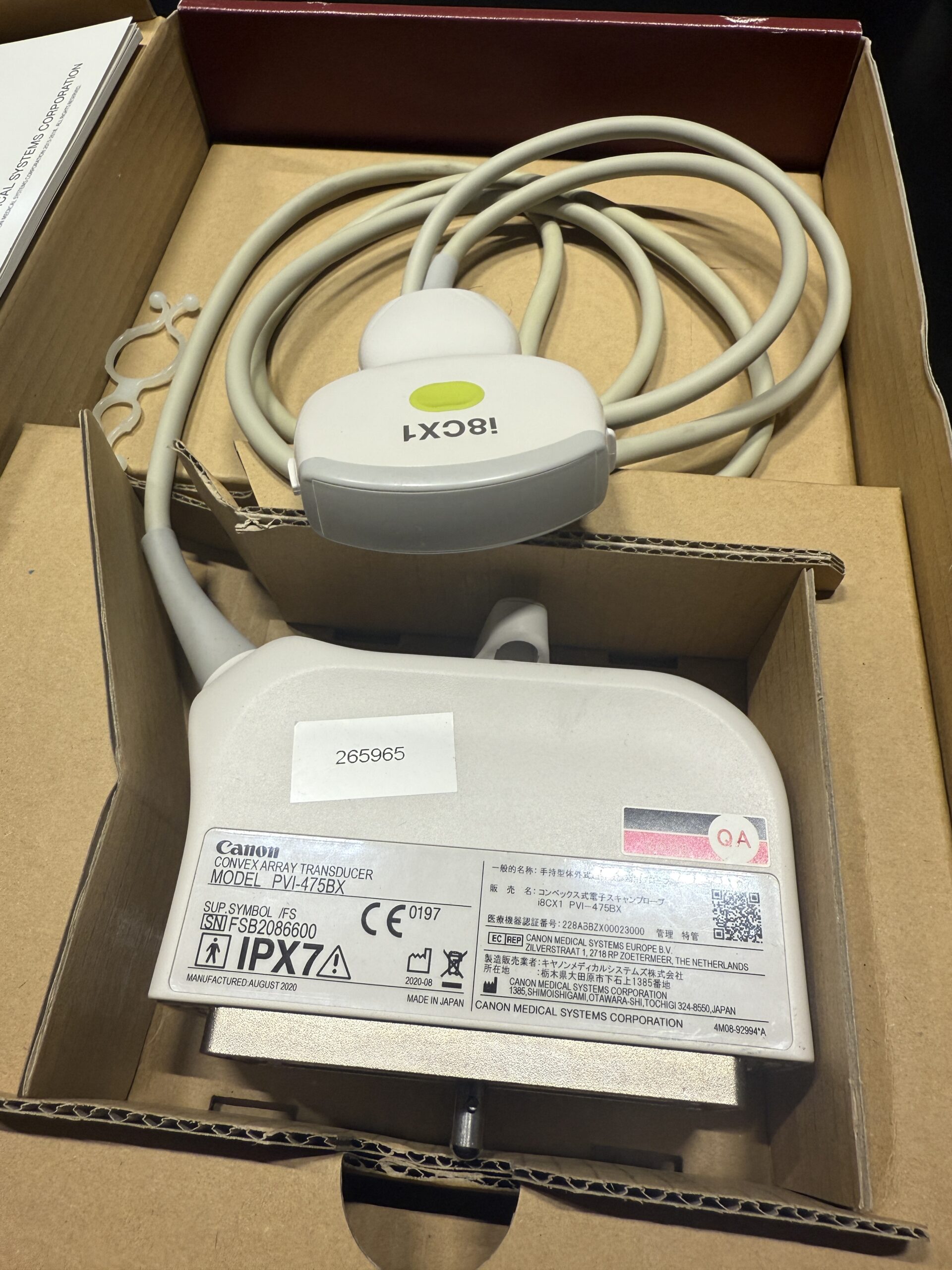 УЗД-датчик Toshiba PVI-475BX